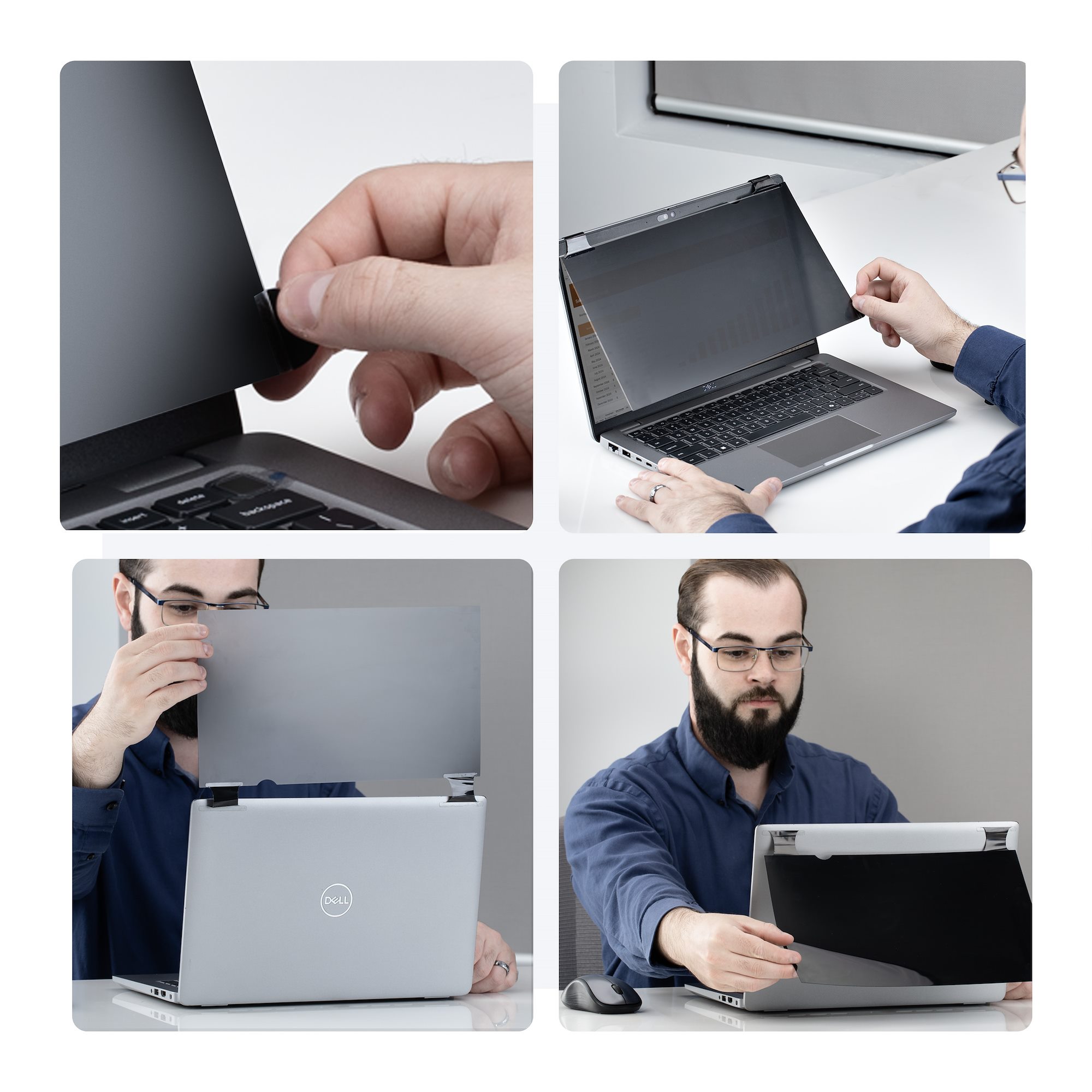 StarTech.com Privacy Screen Filter 13,3 Zoll 16:10 Bright Touch-Flip-Over