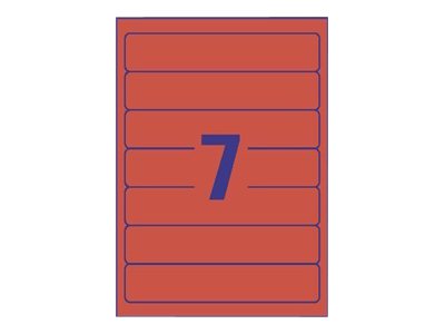 140 AVERY Zweckform Ordneretiketten L4762-20 rot