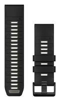 Ersatzarmband QuickFit 26mm Silikon Schwarz/Kieselgrau Ersatzarmband QuickFit 26mm Silikon Schwarz/Kieselgrau