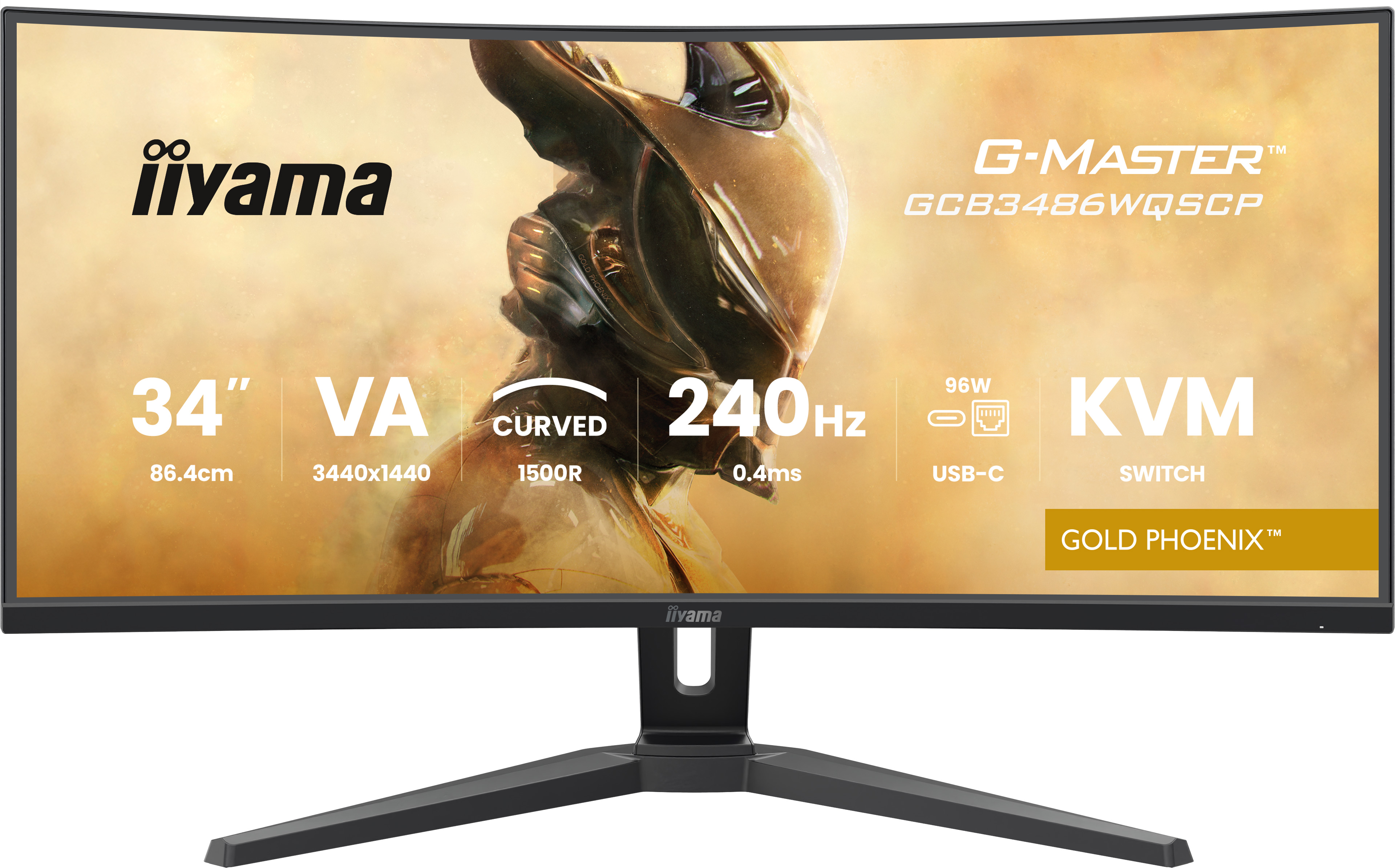 Iiyama G-MASTER Gold Phoenix GCB3486WQSCP-B1 34 Zoll Gaming gebogen