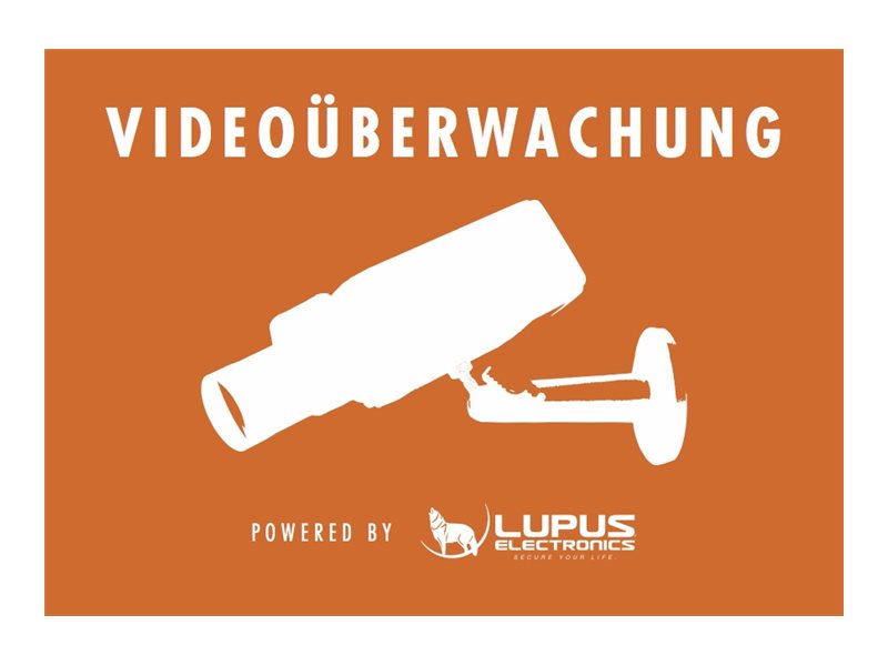 - Aufkleber: Achtung Videoüberwachung