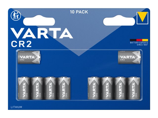 10 VARTA Batterien CR2 Fotobatterie 3,0 V