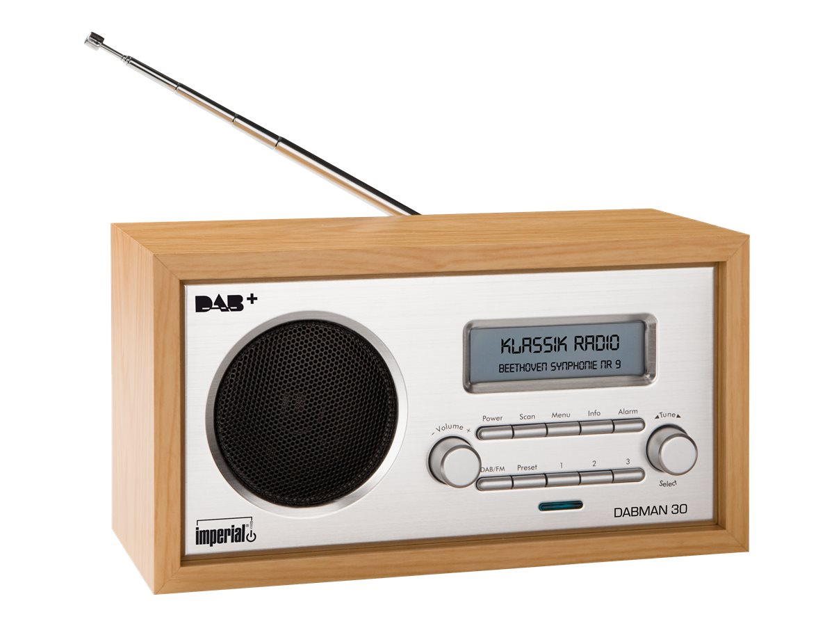 DABMAN 30 DAB+ / FM Radio, Holzoptik