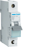 Hager Leitungsschutzschalter MCS125 1polig C25A 6kA QC 1M Hager Leitungsschutzschalter MCS125 1polig C25A 6kA QC 1M