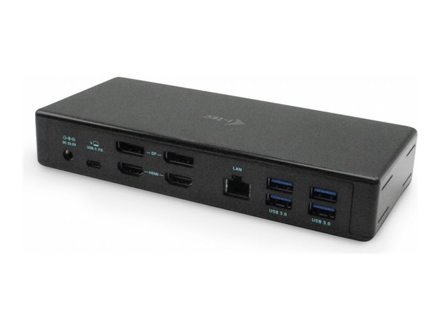 I-TEC USB-C Quattro Display Docking Station 2x DP 2x HDMI 1xGLAN 5x USB 3.0 1x USB-C-Datei 1x Audio 1x Mic 85W PD KL I-TEC USB-C Quattro Display Docking Station 2x DP 2x HDMI 1xGLAN 5x USB 3.0 1x USB-C-Datei 1x Audio 1x Mic 85W PD KL