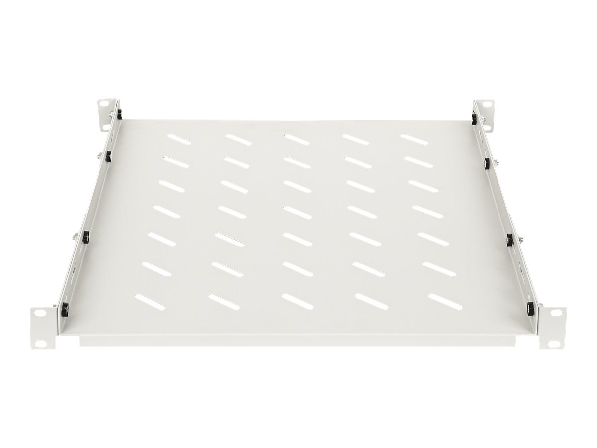 INTELLINET 48,26cm 19Zoll Fachboden verstellbare Schienen 550-750mm Fläche 550mm für Schrank 800mm tief 1HE 20kg Traglast grau INTELLINET 48,26cm 19Zoll Fachboden verstellbare Schienen 550-750mm Fläche 550mm für Schrank 800mm tief 1HE 20kg Traglast grau
