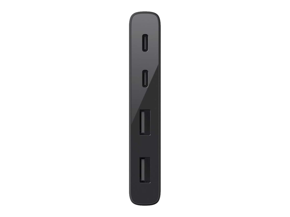 4-Port USB-C Travel Hub (2x USB A, 2x USB C), schwarz 4-Port USB-C Travel Hub (2x USB A, 2x USB C), schwarz