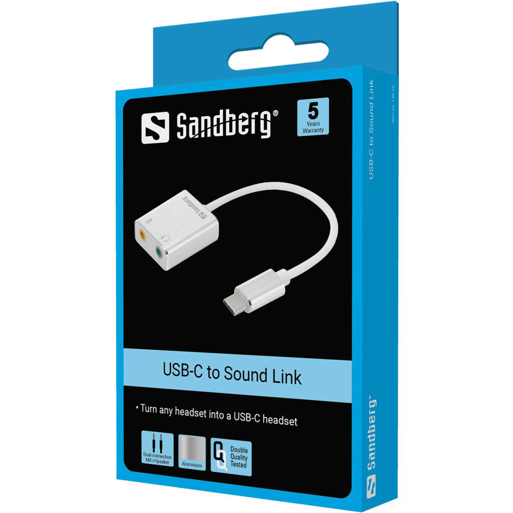 SANDBERG USB-C to Sound Link Soundkarte