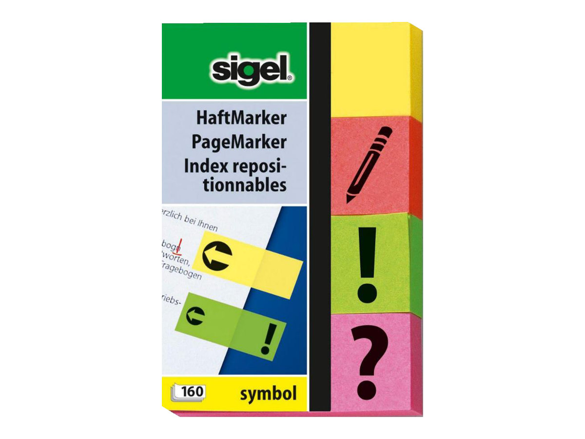 SIGEL SYMBOL Haftmarker farbsortiert Symbole 4x 40 Streifen SIGEL SYMBOL Haftmarker farbsortiert Symbole 4x 40 Streifen