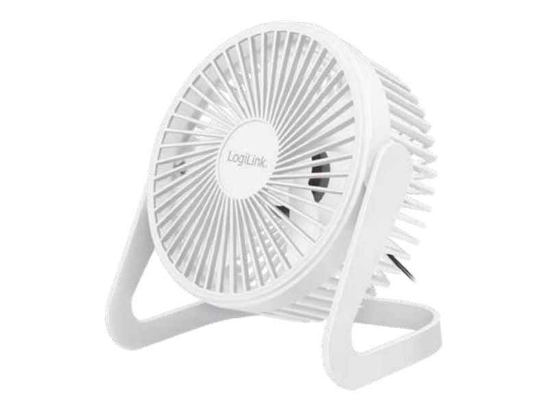 LogiLink UA0403 Schreibtischventilator USB weiß