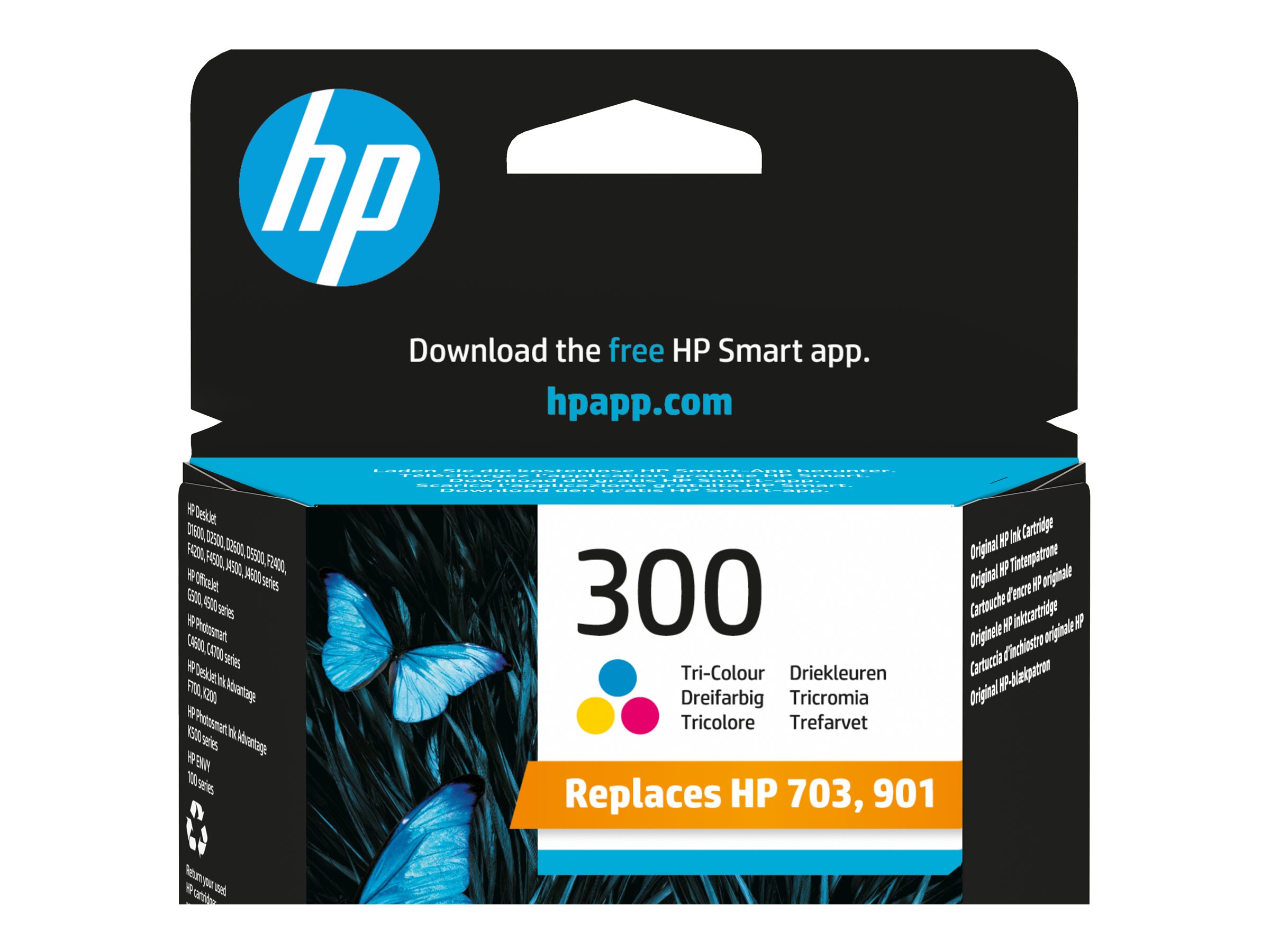 HP 300 original Ink cartridge CC643EE UUS tri-colour standard capacity 4ml 165 pages 1-pack with Vivera Ink cartridge HP 300 original Ink cartridge CC643EE UUS tri-colour standard capacity 4ml 165 pages 1-pack with Vivera Ink cartridge