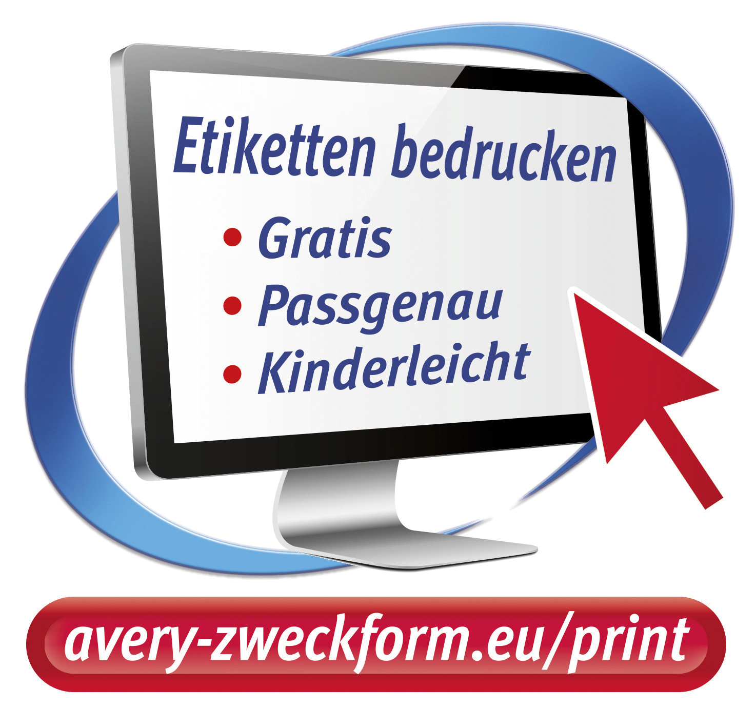 AVERY Zweckform Etiketten 6122 weiss 70,0 x 36,0 mm, 10 Blatt