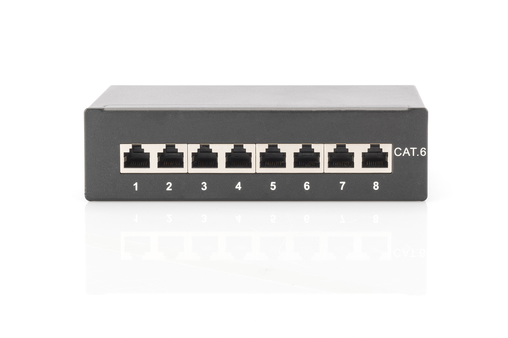 DIGITUS cat.6 Desktop Klasse E Patchpanel, geschirmt, 8-Port DIGITUS cat.6 Desktop Klasse E Patchpanel, geschirmt, 8-Port