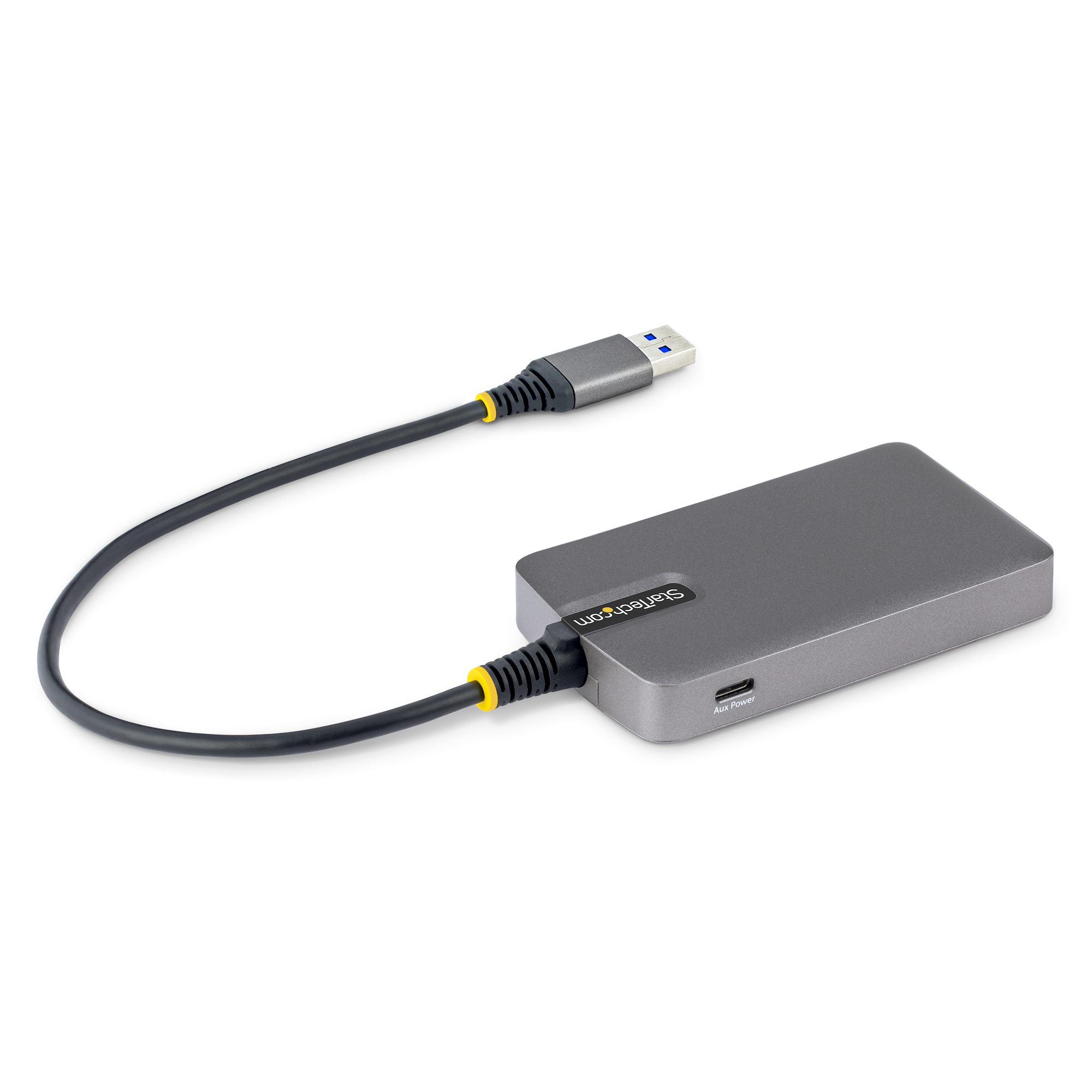 STARTECHCOM 4Port USBA Hub 5Gbps Busbetrieben Typ A auf 4x USBA 30 Hub USBCNetzteil Port Mini ReisehubVerteiler USB Splitter