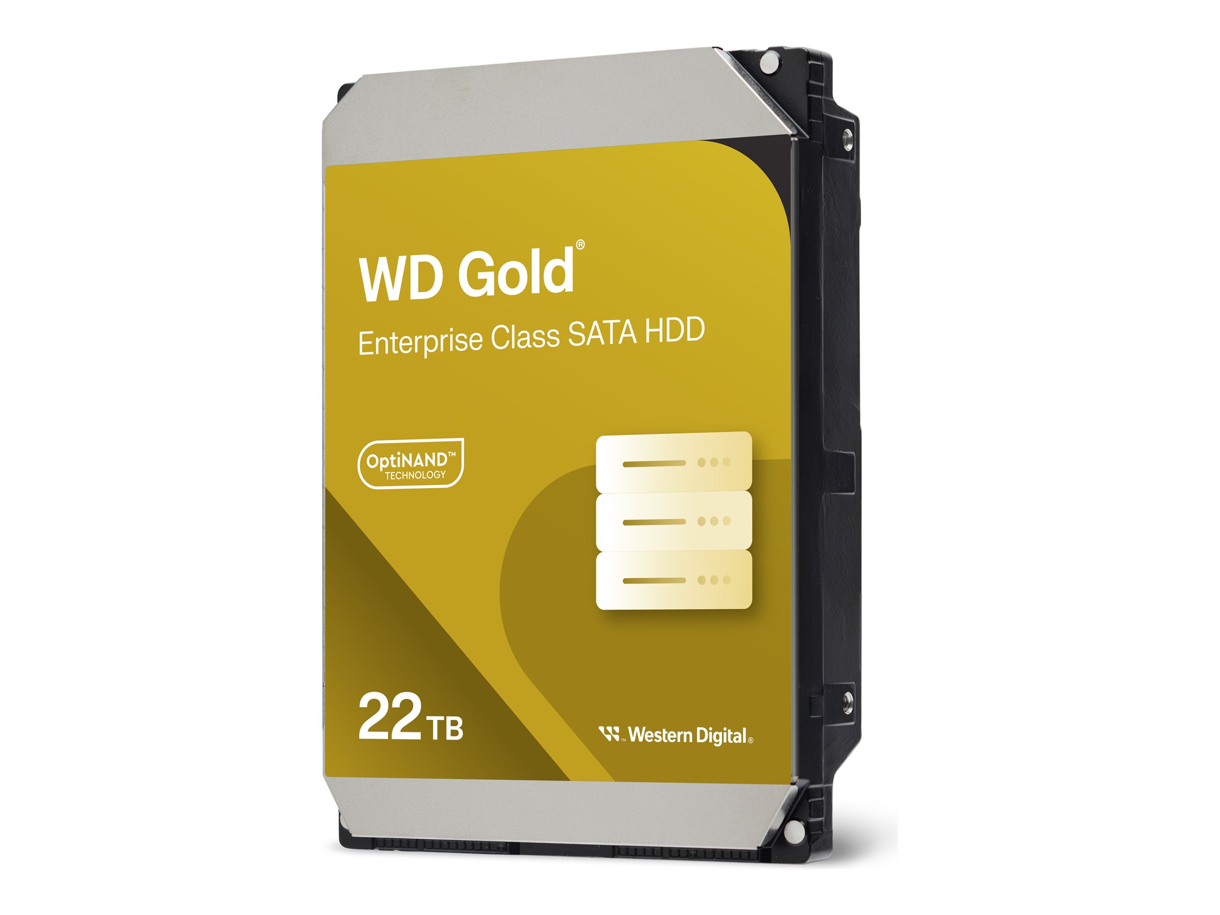 WD Gold Enterprise Class 22TB SATA 6Gb/s HDD 8,89cm 3,5Zoll internal 7200Rpm 512MB Cache 24x7 Bulk
