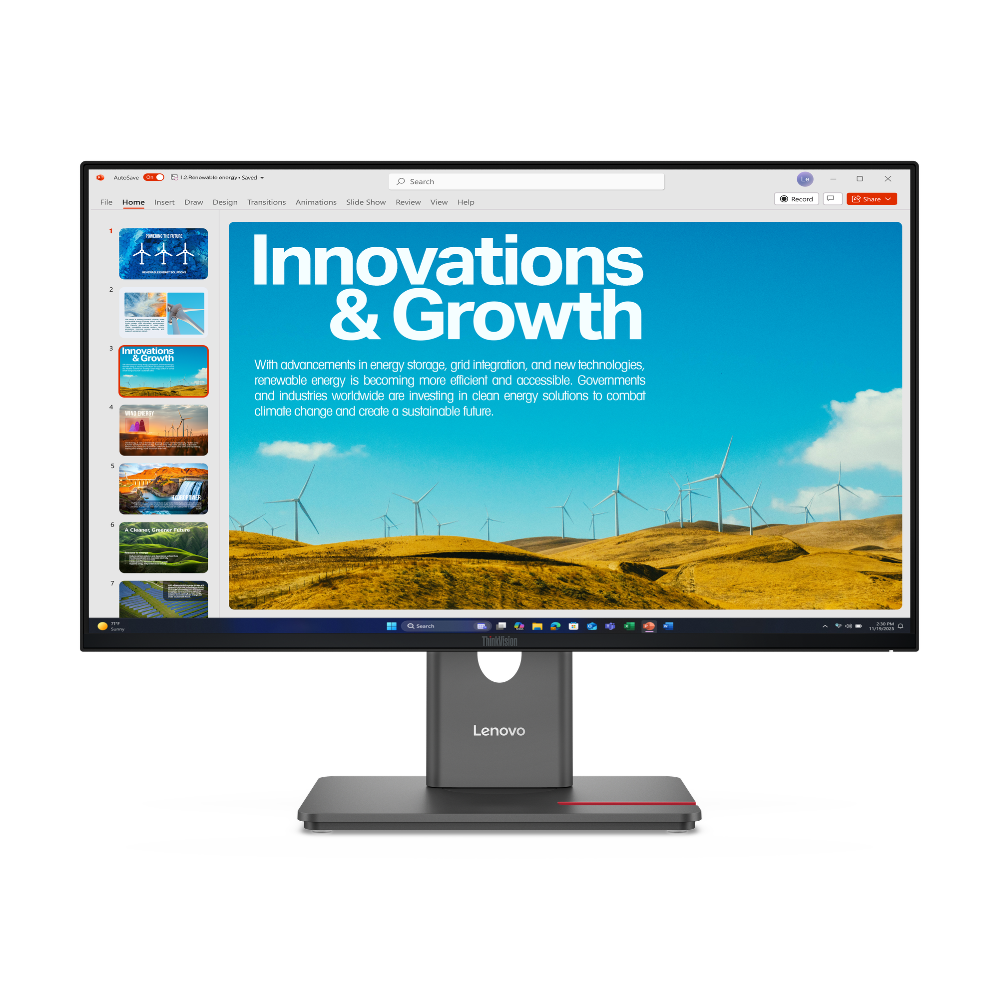Lenovo ThinkVision P24QD-40 24 Zoll QHD