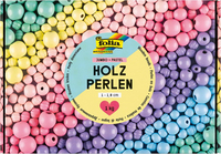 Folia Holzperlen PASTEL mehrfarbig 2.000 St.