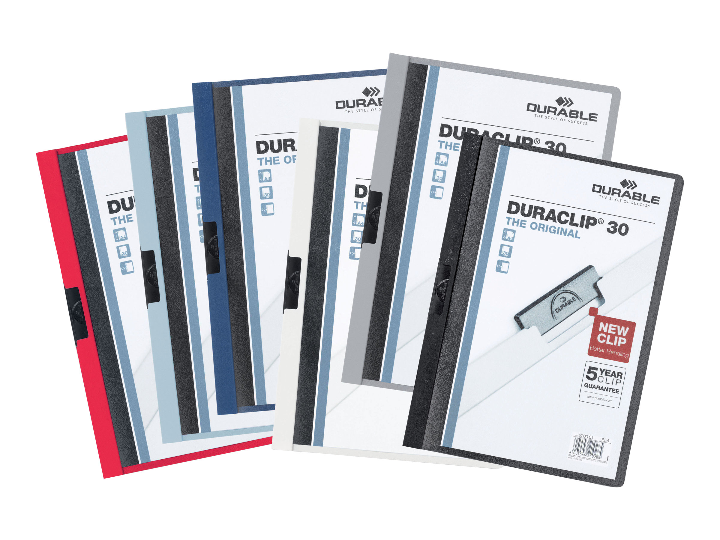 25 DURABLE Klemmhefter DURACLIP  farbsortiert
