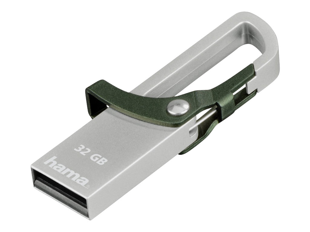 hama USB-Stick Hook-Style grün, silber 32 GB hama USB-Stick Hook-Style grün, silber 32 GB