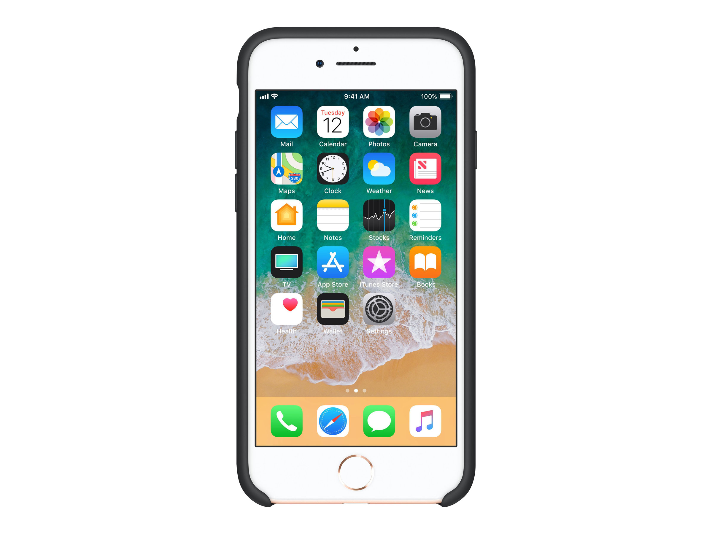 iPhone 8/7 Silicone Case, black