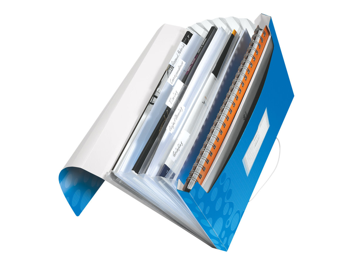 LEITZ Faechermappe WOW 4589 6 Faecher blau LEITZ Faechermappe WOW 4589 6 Faecher blau