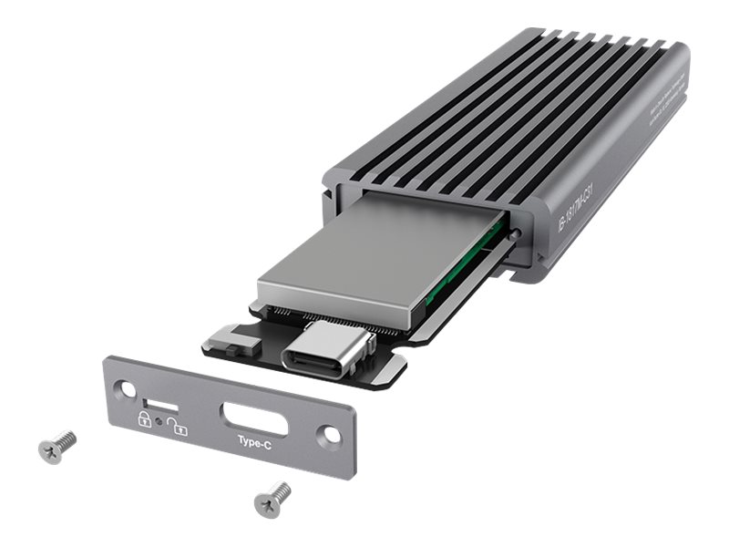 ICY BOX externes Gehaeuse fuer NVME M.2 IB-1817M-C31 M.2 SSD mit USB3.1 Type-C bis zu 10Gbits M-Key mit Schreibschutz + Coolpad ICY BOX externes Gehaeuse fuer NVME M.2 IB-1817M-C31 M.2 SSD mit USB3.1 Type-C bis zu 10Gbits M-Key mit Schreibschutz + Coolpad