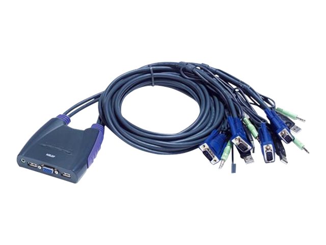 ATEN CS64US KVM Switch VGA USB Audio 4 Ports