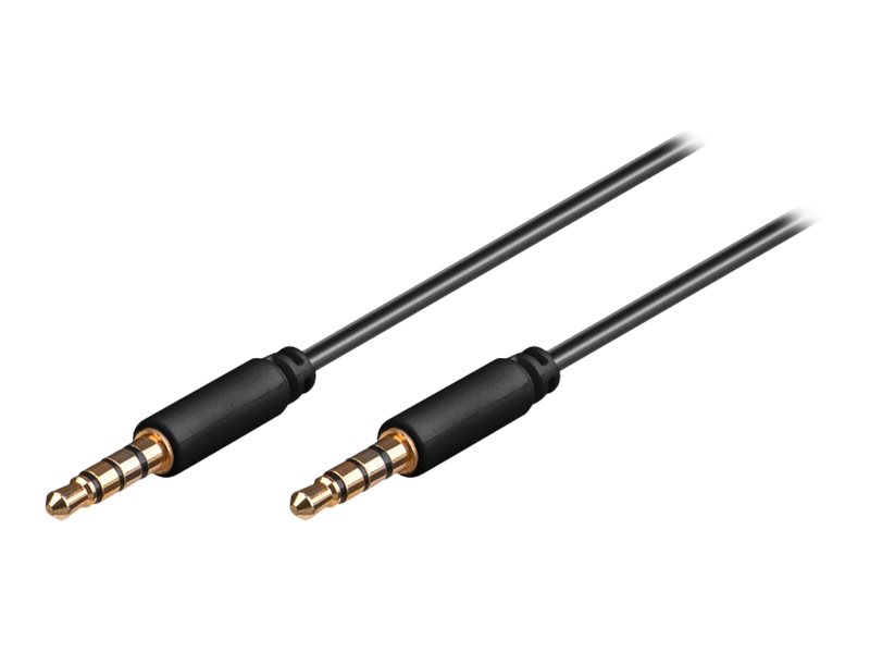 goobay 3,5 mm Klinkenkabel 1,5 m schwarz, 1 St