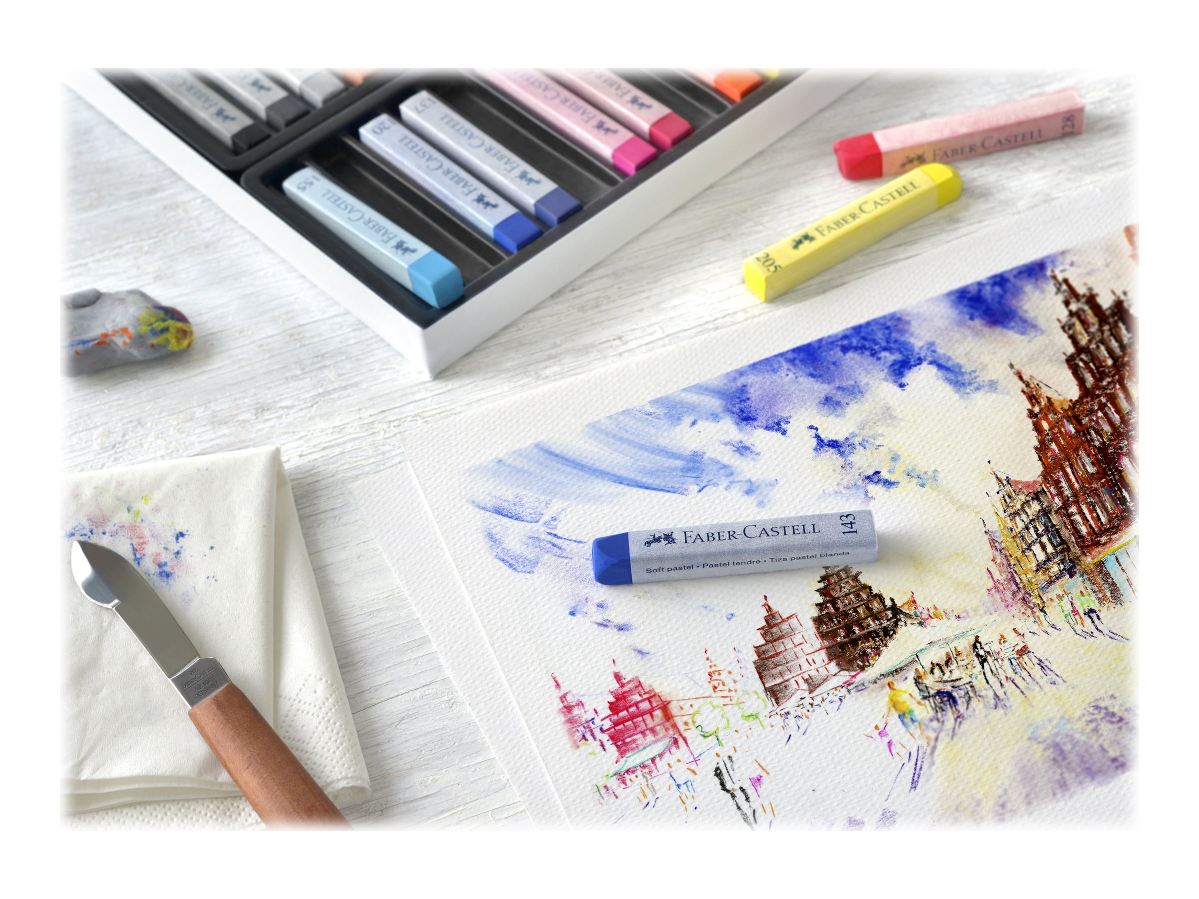 FABER-CASTELL Creative Studio Pastellkreide farbsortiert 24 St.