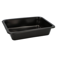Propac Mehrweg‑Menüschalen schwarz 22,7 x 17,8 cm