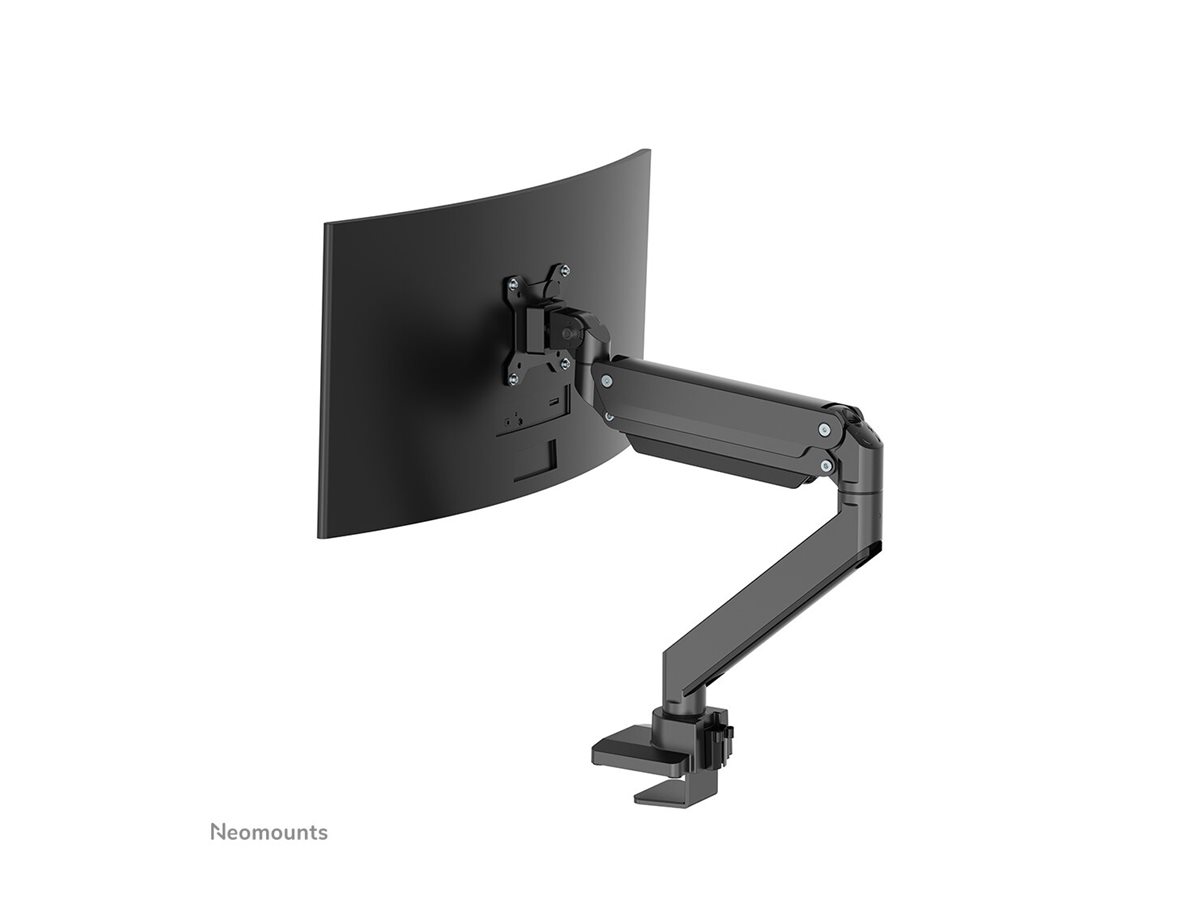 NEOMOUNTS SELECT Monitor Desk mount bis 124cm 49Zoll bis 18kg curved Bildschirm-Tischhalterung Durchführung Klemme neigbar pivot