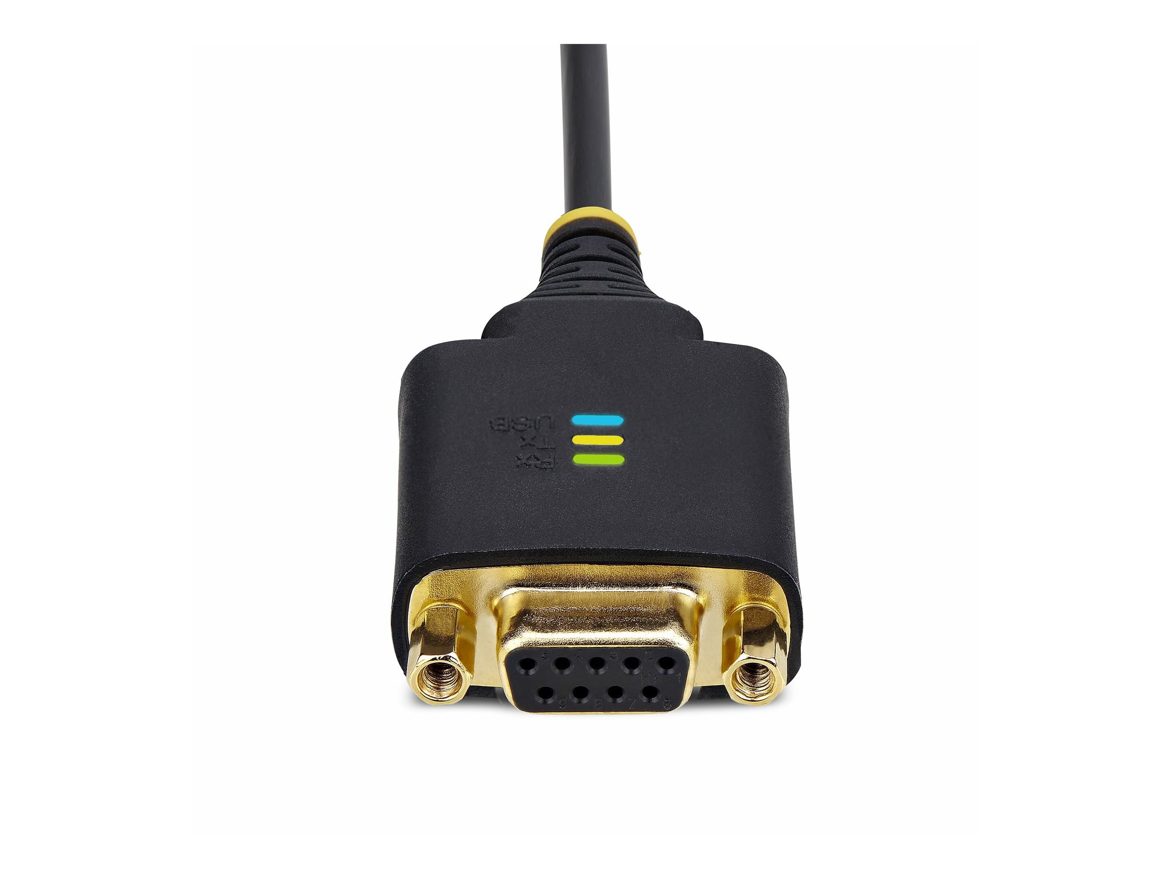 STARTECH.COM 30cm USB Null Modem Kabel USB Seriell Adapter COM Retention,FTDI USB RS232 Wechselbare DB9 Schrauben/Muttern