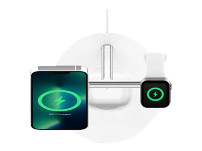 Belkin Boost Charge PRO 3-in-1-Ladegeraet mit MagSafe 15W weiss Belkin Boost Charge PRO 3-in-1-Ladegeraet mit MagSafe 15W weiss