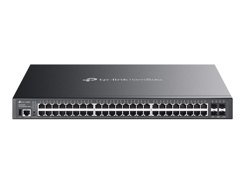 TPLINK SG5452XMPP Omada 48Port Gigabit Stackable Lite L3 Managed PoE Switch with 4 10G Slots