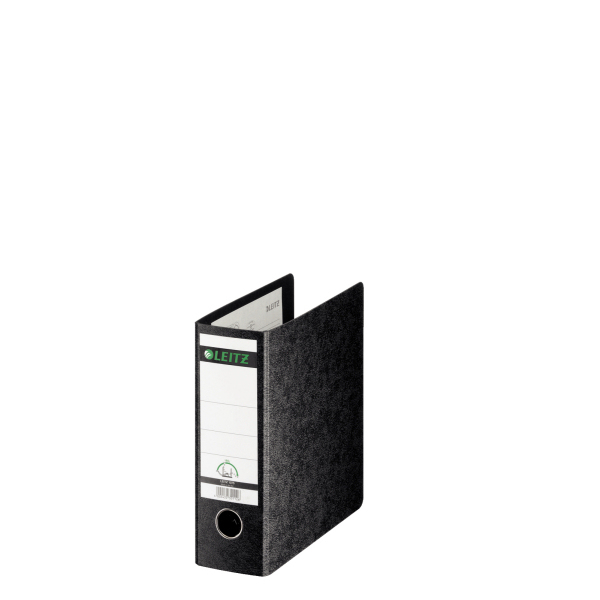 LEITZ 1075 Ordner schwarz marmoriert Karton 7,8 cm DIN A5 hoch, 1 St
