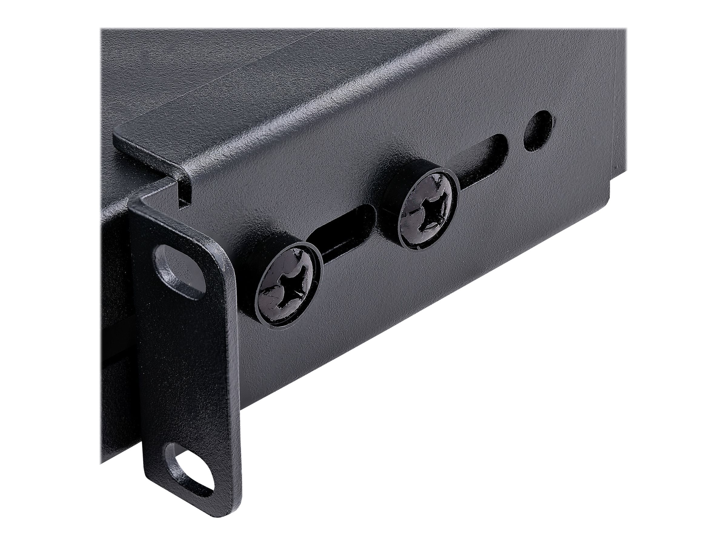 STARTECH.COM 1 HE verstellbarer Schwerlast Fachboden für Server Rack/ Schrank bis 113 Kg - Fachboden Serverschrank 1HE belüftet