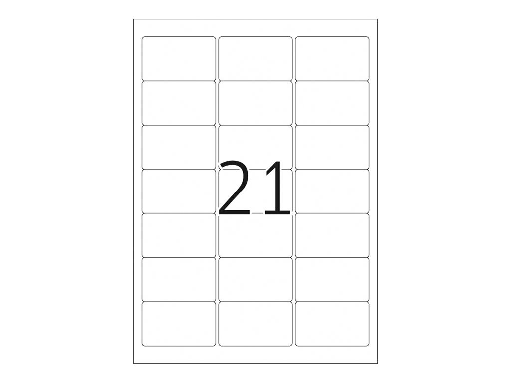 Herma Special Papier matt selbstklebend neu positionierbar Weiß 63.5 x 38.1 mm