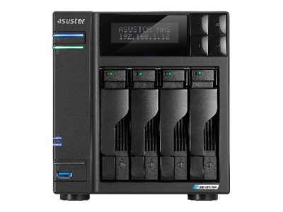 ASUSTOR NAS 4BAY LOCKERSTOR 4 GEN 2 CELERON N5105 4C 20GHZ4GB25GBEUSB 3Y WTY