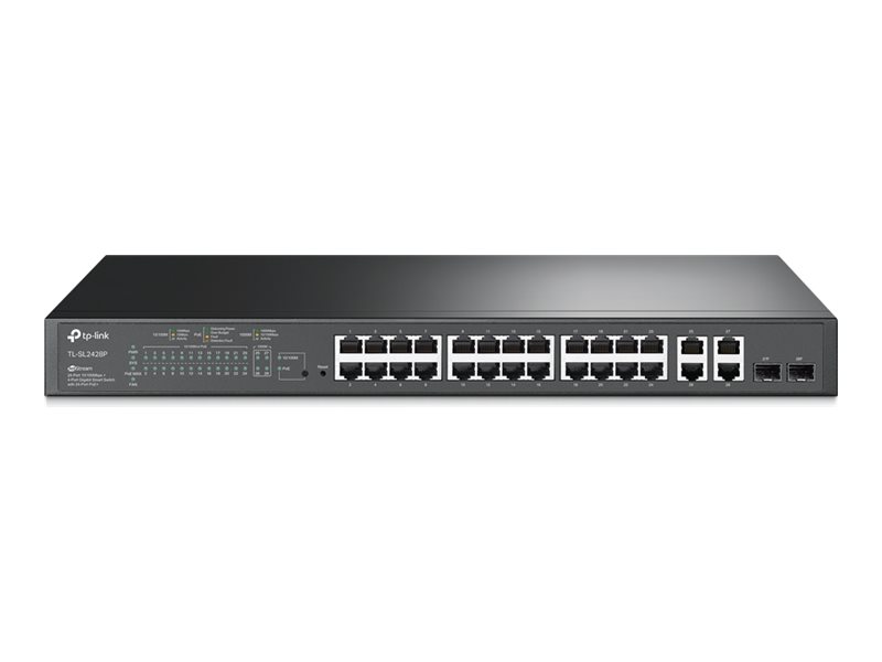 Omada TL-SL2428P 24-Port 10/100 + 4-Port Gigabit PoE+ Switch