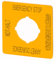 Eaton Electric Not-Halt-Schild M22-XYK11 Eaton Electric Not-Halt-Schild M22-XYK11