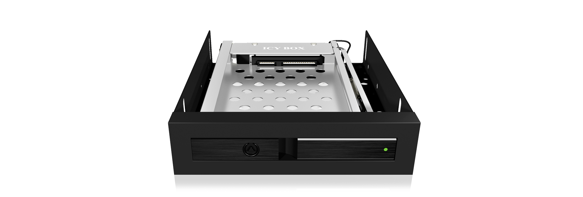 Wechselrahmen 1xSATA 25 zu 1xSATA Host traegerlos fuer 35 Schacht ICY BOX