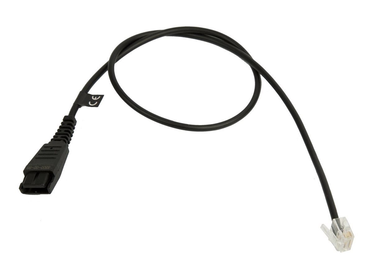 Jabra Kabel QD auf RJ45 Westernstecker 8-polig Jabra Kabel QD auf RJ45 Westernstecker 8-polig