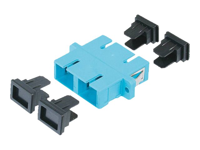 SCSC Duplex Kupplung, aqua Keramikhuelse, KstGehaeuse, MM