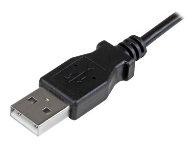 STARTECHCOM 05m Right Angle Micro USB Cable USB to Micro USB Cable USB Charger Cable Charge and Sync 24 AWG