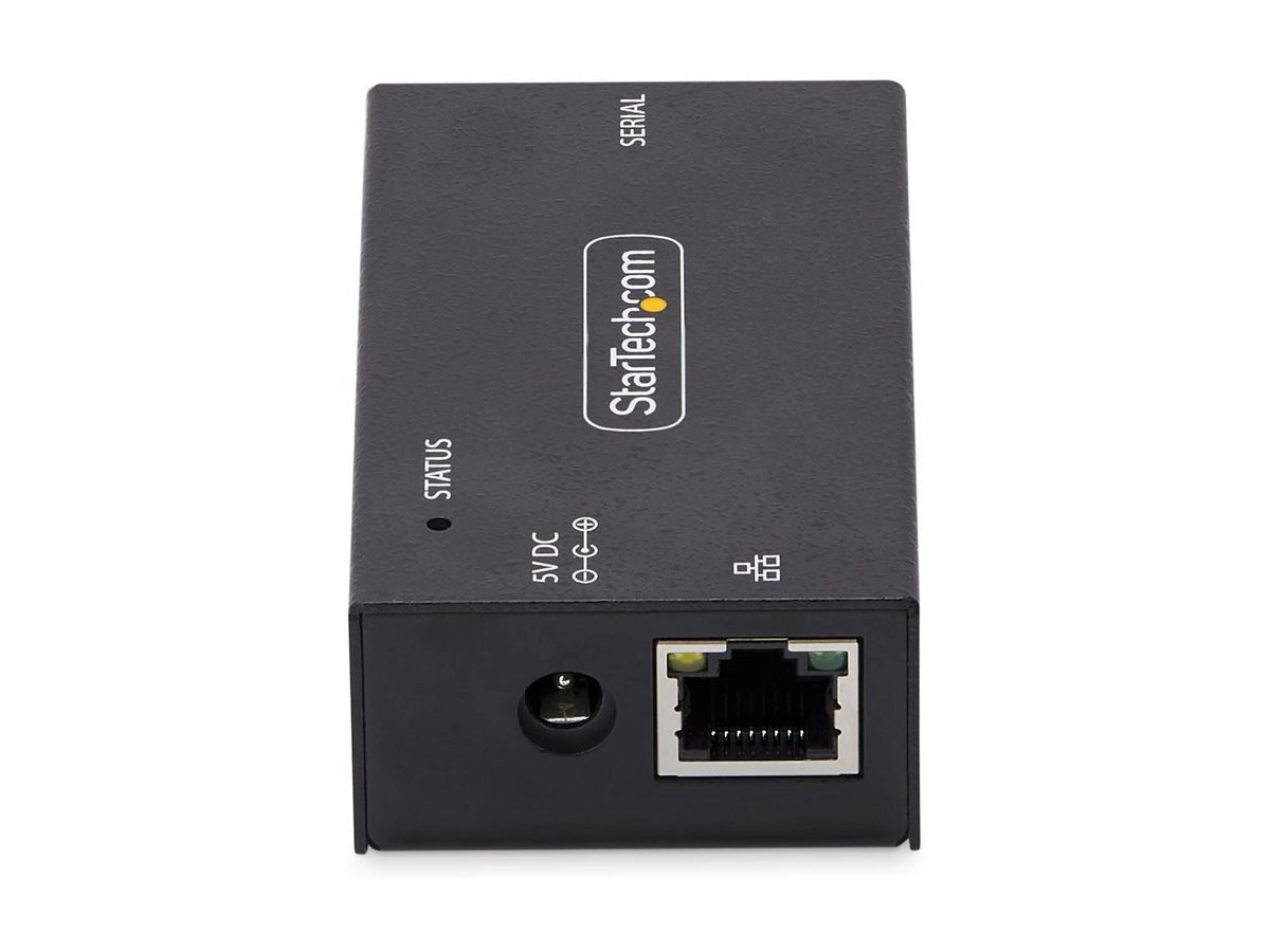 STARTECH.COM 1-Port Seriell auf Ethernet Adapter Serial TCP IP Server Wand/DIN Montage RS232 Ethernet Adapter/Konverter