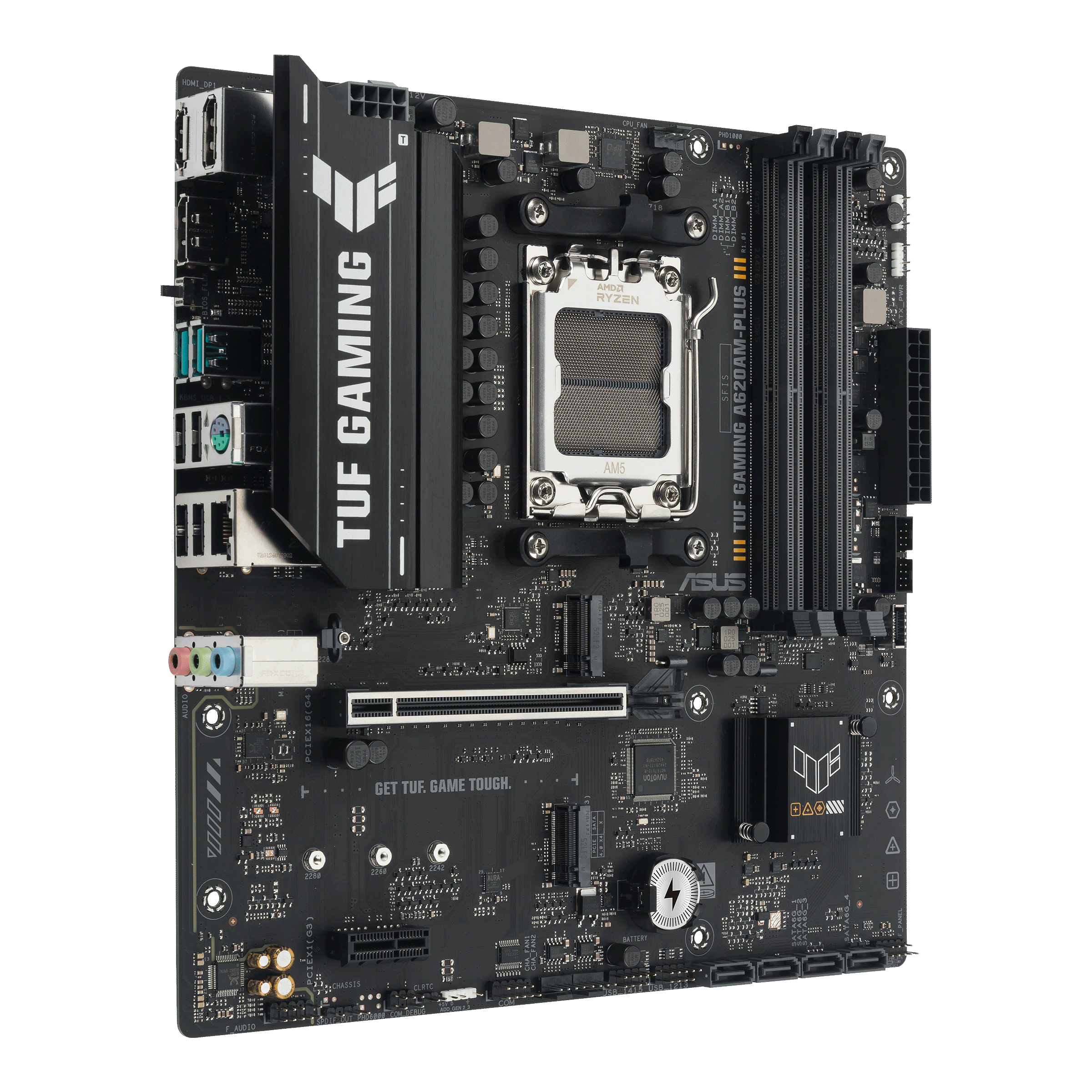 ASUS AMD A620A microATX motherboard 4xDDR5 1xHDMI 21 2xDP 14 2xM2 4xSATA