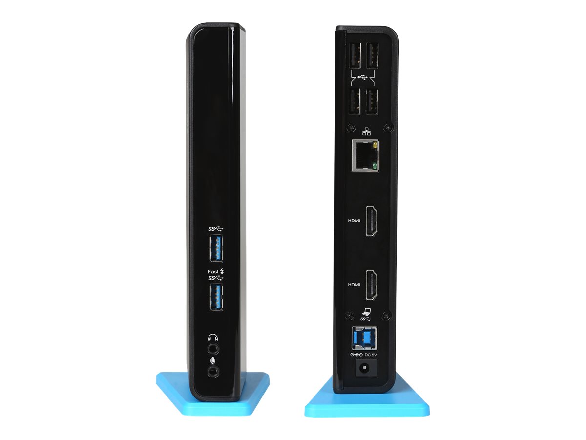 I-TEC USB 3.0/USB-C Dual HDMI Docking Station 2x HDMI 1x GLAN 2x USB 3.0 4x USB 2.0 1x Audio 1x Mic USB 3.0 Kabel mit USB-C adapter