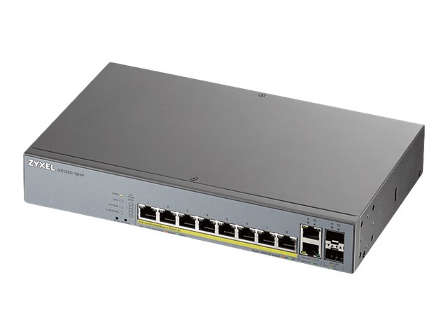 ZYXEL GS1350-12HP 12 Port managed CCTV PoE Switch long range 130W