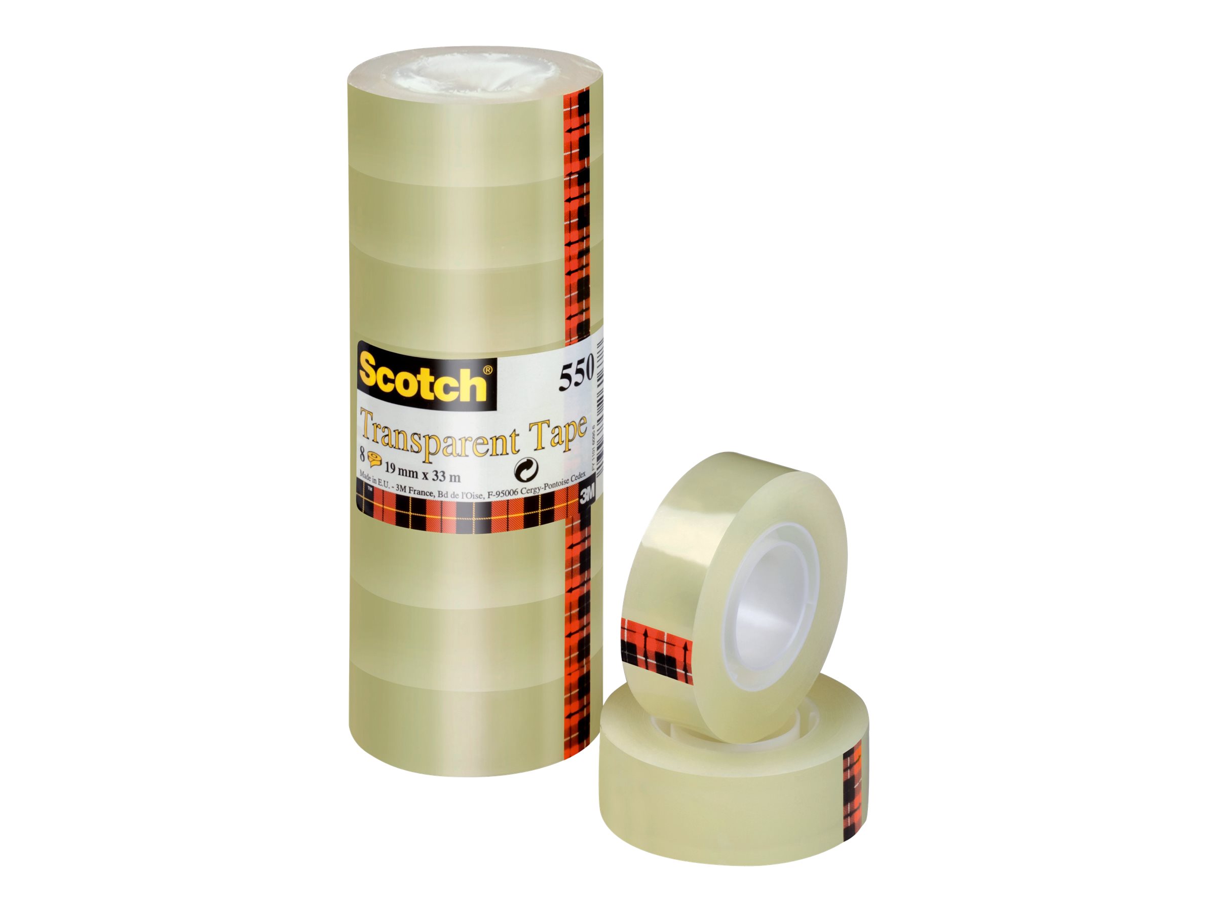 Scotch 550 Klebefilm transparent 19,0 mm x 33,0 m 8 Rollen Scotch 550 Klebefilm transparent 19,0 mm x 33,0 m 8 Rollen