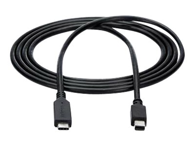 StarTech.com 1,8m USB-C auf Mini DisplayPort Kabel - USB C zu mDP Kabel - 4K 60Hz - Schwarz - externer Videoadapter - STM32F072CBU6 - Schwarz